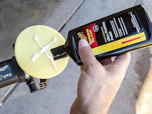 Meguiar's M205 Mirror Glaze Ultra Finishing Polish, Easy-to-Use Formula for Impeccable Shine, Multiple Ways to Apply Mirror Glaze, Removes Defects and Swirls for a High Gloss, 8 Oz Container