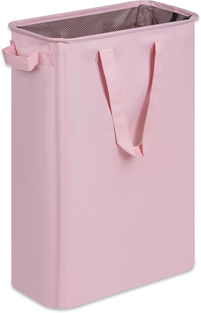 efluky Slim Laundry Basket, Narrow Laundry Hamper with Handles, Collapsible Dirty Clothes Hamper, Tall Laundry Bin for Laundr