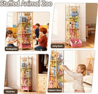 Brelley Stuffed Animal Storage Wood Toy Storage Organizer with Drawer, Large Toy Chest Stuffed animal holder for Kids Nursery