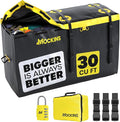 Mockins 30 Cu Ft Trailer Hitch Cargo Carrier Bag | 60"x24"x36" Weatherproof Cargo Bag for Hitch Carrier | Waterproof Truck Bed Storage Set | Vinyl Vehicle Soft-Shell Carriers for Road Trips & Camping