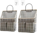 2pcs Wall Hanging Storage Bag,Wall Hanging Organizer Bags with Pockets, Wall Organizer Storage for Dormitory Bathroom Bedroom