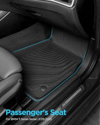 XPE Floor Mats Cargo Liner for BMW 3 Series 330i M340i Sedan 2019-2025/for BMW 330e 2021-2025 All-Weather Protector Heavy Duty Mat for 3 Series 2020 2022 2023 2024 Car Accessories