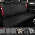 CAR PASS Oxford Bling Diamond Car Seat Covers Full Set Interior Sets, Waterproof Shining Glitter Sparkly Crystal Universal Ar