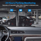 Dash Cam Front with 32G SD Card, BOOGIIO 1080P FHD Car Driving Recorder 3'' IPS Screen 170°Wide Angle Dashboard Camera Alumin