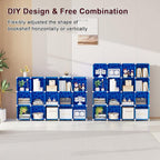 UNKU Cube Storage Organizer, 16 Cube Closet Organizer Storage Shelves, DIY Stackable Bookcase, Clothes Organizer Shelf for Cl