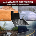 LASFIT Floor Mats Fit for BMW X3 2011-2017 & BMW X4 2015-2018 xDrive28i, xDrive28d, xDrive35i, M40i, Custom Fit TPE All Weather Waterproof Floor Liners Front & Rear Rows Car Mat, Black