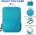 Compression Packing Cubes, 10 Set Packing Cubes for Travel Compression, Lightweight Compressible Package Organizer for Carry 