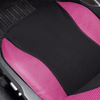 Flying Banner Butterfly car seat Covers ful Set Fashion Universal Lady Woman Female Rear Bench Split Colorized (2 Fronts, Pin