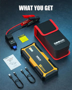 GOOLOO GP3000 3000A Jump Starter,12V Car Battery Jump Starter for up to 9.0L Gas Engines & 7.0L Diesel, Supersafe Lithium