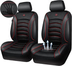 CAR PASS Comfortable 3D Foam Mesh Leather Car Seat Covers Front, Air Cool Mesh Breathable Front Seat Covers for Car, Universa