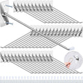 40 Pcs 8"/20CM Stainless Steel Wall Mounted Hooks with Protective Caps and Screws, Coat Bag Hat Utility Hook, Garage Tools St