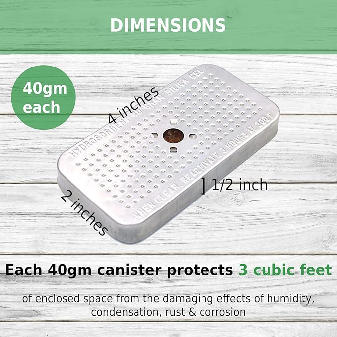 HYDROSORBENT OSG-40 5 Pack x 40 Gram Canisters.
