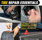 Nilight Car Emergency Kit with Jumper Cable Air Compressor Tire Repair Essential Tools First Aid Alligator Connector Electric