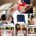 Stratalife Travel Jewelry Case Organizer for Women Wedding Gift Portable Jewelry Box with Small Pouches for Healing Crystal B