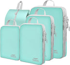 5 Set Packing Cubes For Travel Essentials, Luggage Packing Organization Cubes Suitcase Organizer Bags Set For Luggage Travel 