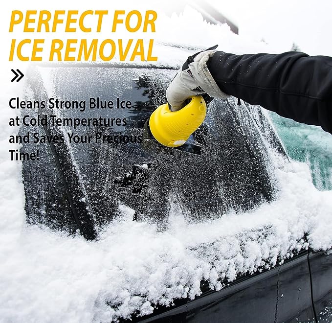 ZONETECH Electric Snow Ice Scraper USB Rechargeable 2-Pack - Premium Quality Automotive Portable Cordless for Car Windshield Glass Frost Removal, Defrosting Deicing Cleaning Tool