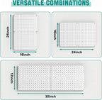 EVERHANGER Metal Pegboard Panels, Heavy Duty Pegboard Wall Organizer, Garage Wall Panels, Tool Storage Organization, 12"X16",