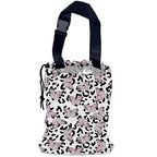 Butterfly Car Garbage Bag,Leopard Waterproof Small Car Trash Bag Hanging Back of Seat,Drawstring Hanging Car Trash Bag with Adjustable Buckle for Car Accessories