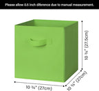 GRANNY SAYS 11 Inch Cube Storage Bins, Colorful Cube Storage Organizer, Fabric Storage Bins, Storage Cubes for Shelves, Close