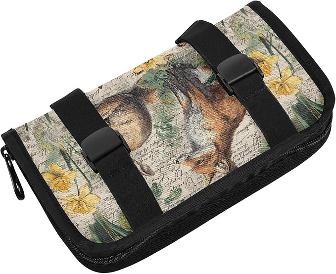 Car Tissue Holder Car Visor Organizer Tissue Box Holder for Car Sun Visor Organizer with Car Vehicle Accessories Essentials Interior for Women Men Beige Bunny Fox Daffodils