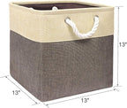 Univivi Foldable Storage Bin [4-Pack] Collapsible Cube Storage Basket with Sturdy Carry Handles for Shelf Closet Nursery Home