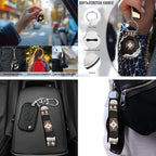 13 Pack Automobile Interior Sets Car Seat Cover Set with Steering Wheel Seat Belt Strap Cover Armrest Pad Southwest Aztec Tribal Coasters Keychain Chapstick Holder Universal Fit SUV Sedan