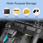 smabee Center Console Organizer for 2024 2025 2026 Toyota Land Cruiser Prado 250 Accessories Interior ABS Center Console Organizer Storage Box Tray Insert Black