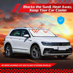 ARISMOTOR Windshield Sun Shade for Volkswagen Tiguan 2018-2025, Custom Fit Foldable Front Window Sunshade Sun Visor Protector, Block UV Rays Keep Your Car Cooler