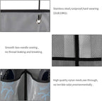 KEEPJOY Over The Door Shoe Organizer 2 Pack,Mesh Pockets Hanging Shoe Rack Over The Door,Shoe Storage Closet with 4 Hooks,Was