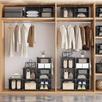 AWTATOS Closet Organizer 6 Cube Storage Shelves Portable Closet Clothes Organizers and Storage Stackable Cubby Shelving for C