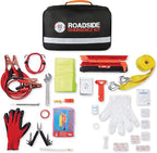 Always Prepared Premium Roadside Emergency Kit for Car - Car Safety Kit, Tools, First Aid, Visibility Gear & More - Perfect R