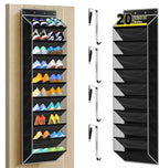PAULONE 10-Pocket Multi-Use Over the Door Organizer, Heavy Duty 95lbs Capacity with Breathable Mesh, Versatile Hanging Storag