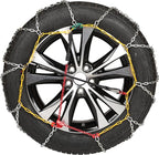 Heavy Duty Snow Chains, Thickened Alloy Manganese Steel Emergency Tire Chains for Trucks, Pickups, and SUVs, set of 2(4WD-110