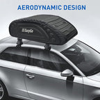 EasyGoProduct Aerodynamic Car Rooftop Cargo Carrier Bag - Soft Roof Top Luggage Bag for All Vehicles SUV with/Without Rack � Hard Sides - 4 Adjustable Straps � 8 Cubic Feet - Fold Flat Storage Bag