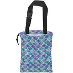 Car Trash Bag Hanging Mermaid Rainbow Scales Car Trash Can Waterproof Garbage Bag Hanging for Car Back Seat