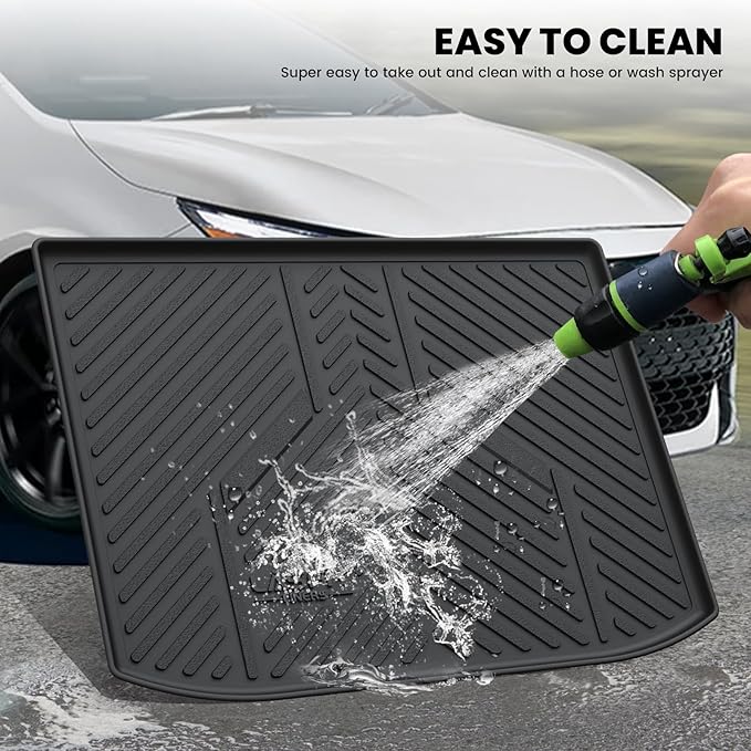 LASFIT Cargo Mat for Toyota Corolla Hatchback 2019-2026, Custom Fit All-Weather TPE Rubber Trunk Mat for Toyota Corolla Accessories, Waterproof, Easy to Clean, Black