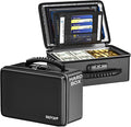 ENGPOW Fireproof Money Box, Small Hard Case Fireproof Box with Fireproof Zipper ＆ Lock, 6400°F Heat Insulated Fireproof Water