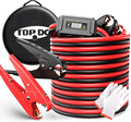 TOPDC 2 Gauge 20 Feet Jumper Cables with Reverse Polarity Protection for Car, SUV and Trucks Battery, Heavy Duty Automotive Booster Cables for Jump Starting Dead or Weak Batteries with Carry Bag