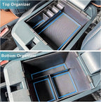 CDEFG for 2022 2023 2024 2025 2026 Ford Maverick Truck Center Console Organizer Tray 2022-2026 Maverick Armrest Trays Storage