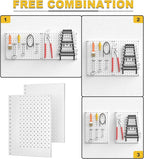 Ultrawall Metal Pegboard Panels, Pegboard Wall Organizer, Peg Boards for Wall, Garage Tool Storage Organization, 12"X16", 2pc