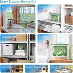 Moisture Absorbers, Efficient Fresh Scent Humidity Absorber & Odor Eliminator Boxes, Refillable Car Dehumidifier for Closet,