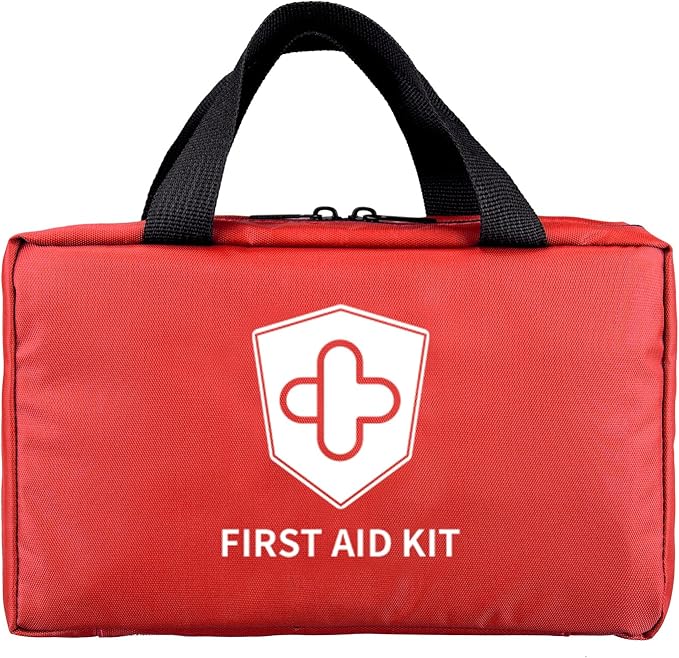 Kitgo First Aid Kit with Hospital Grade Medical Supplies, 220pcs Emergency Medical Trauma Kit, Gift for Dad Husband Great for