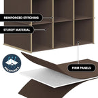 Simple Houseware 24 Section Shelves Hanging Shoes Organizer Holder for Closet, Brown