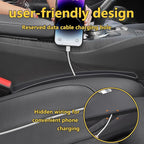 2PCS Universal Car Seat Gap Filler, Durable & Easy Install, No-Drop Seat Side Gap Seam Filler Organizer to Fill the Gap Space Between the Console and Seats, with Phone Holder for Car, SUV, Truck