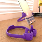 Honsky Thumbs-up Cell Phone Stand, Pack of 7, Universal Flexible Multi-Angle Cute Desk Desktop Phone Holder, Compatible with Android Switch Nintendo Tablet, Assorted Colors, Bundle