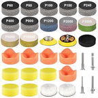 199 Pieces 2 Inch Sanding Disc, GOH DODD Hook and Loop Sanding Pads 60 to 10000 Grit Drill Sanding Attachment Wet Dry Sandpap