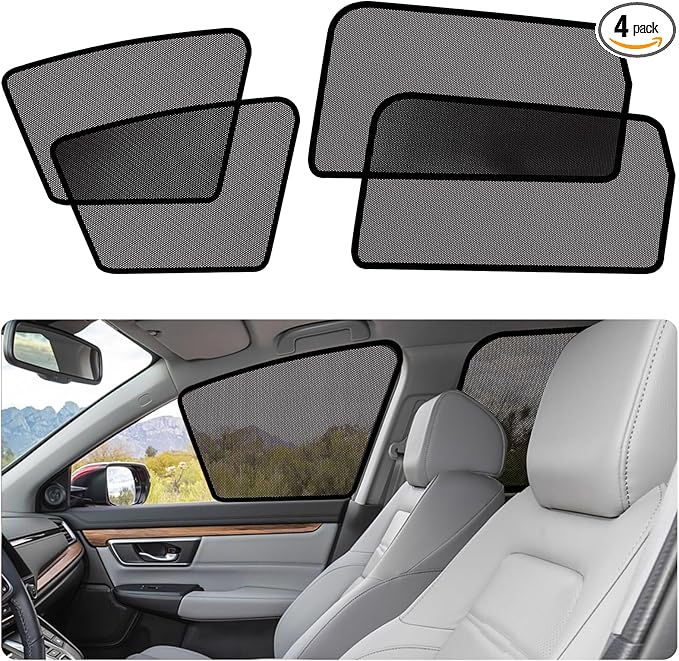 2017-2022 CRV Window Shades -Car Window Shade for Baby and Driver, Breathable Mesh Car Privacy Curtains for Side Windows, UV Protection and Heat Insulation for Road Trips, Napping