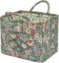 Boho Fabric Storage Basket, Large Capacity Laundry Basket, 12.2'' x 10.23'' x 10.23'' Collapsible Laundry Hamper with Easy Ca