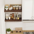 24 Inch Floating Shelves, 12" Deep Floating Shelf Wall Mounted, 24" Wall Shelves, Rustic Deep Bookshelf, Extra Deeper & Thick