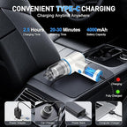 KMM Handheld Car Vacuum Cleaner, 9000PA Vacuum Cleaner & Air Duster, 120W High Power Vacuum Portable Cordless, Hand Held Vacu